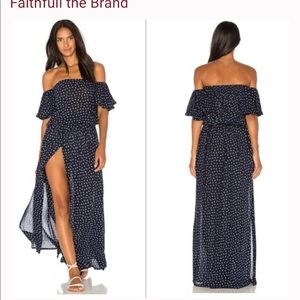 Faithful the brand La Digue Maxi Cosette Floral Dress US8